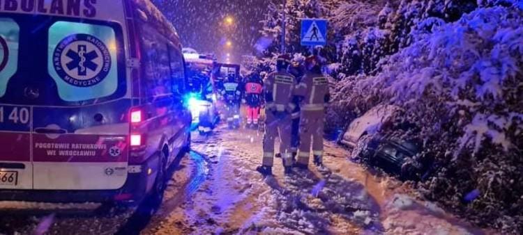 Groźny wypadek. Auto wpadło na pieszego