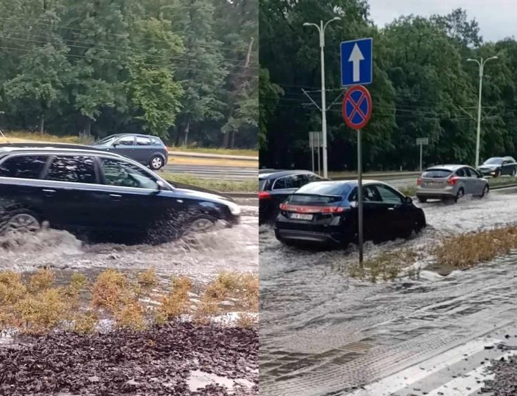 Burza we Wrocławiu. Miasto płynie po wielkiej ulewie