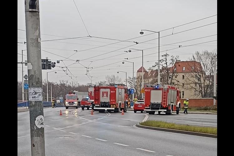 Wrocław: Potężna awaria gazociągu. Most Szczytnicki był zamknięty wiele godzin