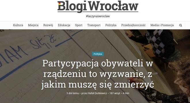 Urzędnicy cenzurują krytyczne wpisy na platformie blogowej? „Tekst nie spełniał standardów”