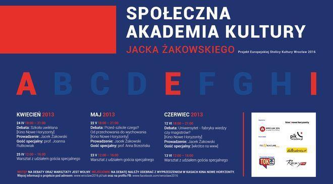 Jacek Żakowski zaprasza do społecznej akademii kultury