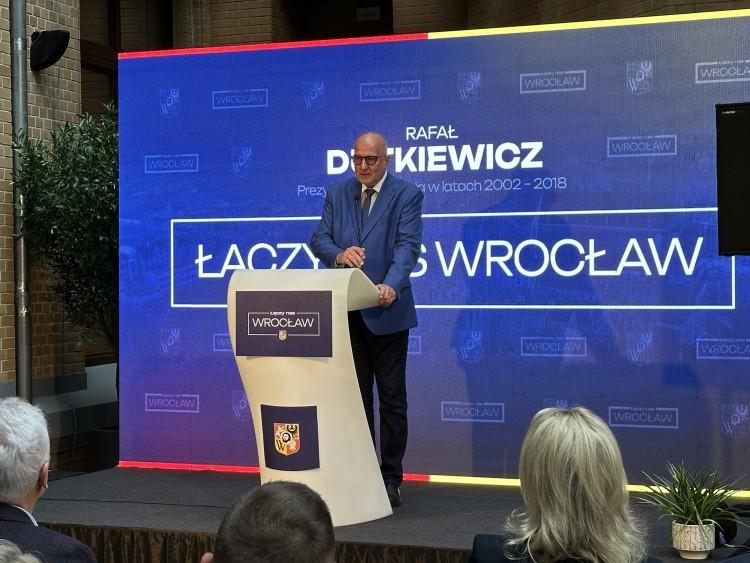 Rafał Dutkiewicz poparł rywalkę Jacka Sutryka. 