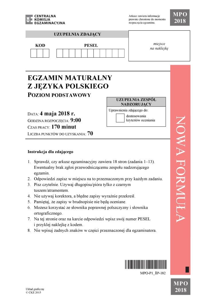 „Lalka” Prusa i wiersz Ernesta Brylla – to tegoroczne tematy wypracowania maturalnego [ARKUSZ CKE]