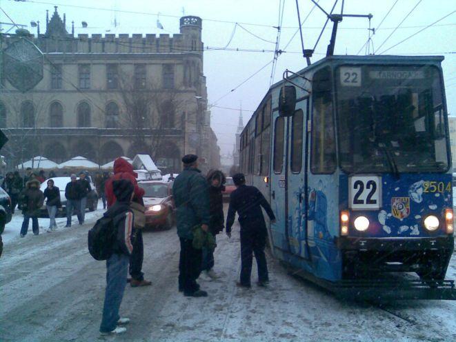 Anioł we wrocławskim tramwaju