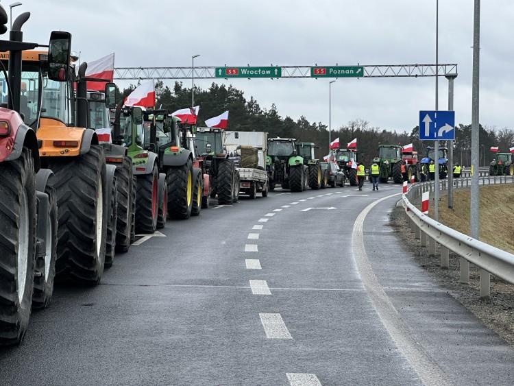 Strajk rolników: Protestujący zrezygnowali ze środowej blokady Wrocławia
