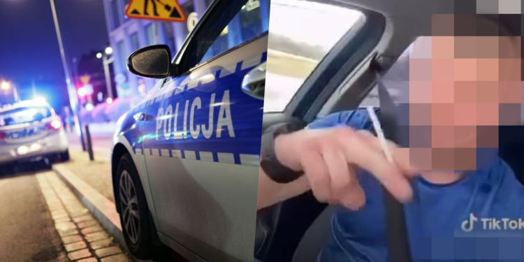 Karol W., były policjant z Wrocławia nagrywa Tik-Toki. 
