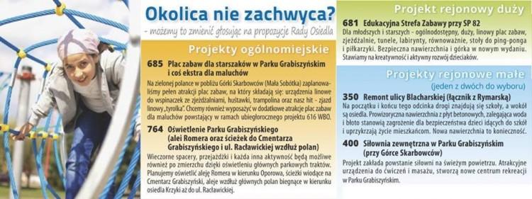 WBO 2016: Okolica nie zachwyca? Koalicja projektów z Grabiszynka