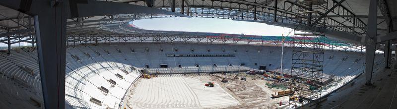 Jeszcze w tym tygodniu zakończy się budowa dachu stadionu przy Śląskiej