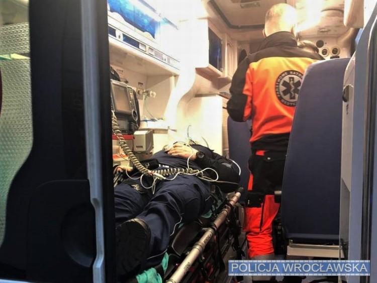 Dwaj policjanci zatruli się czadem podczas pożaru we Wrocławiu