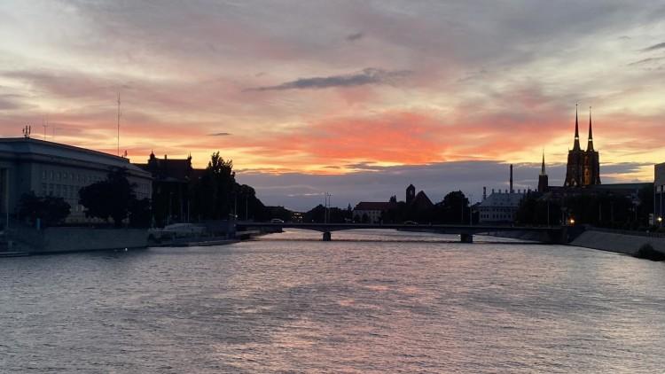 Ależ piękne niebo nad Wrocławiem!