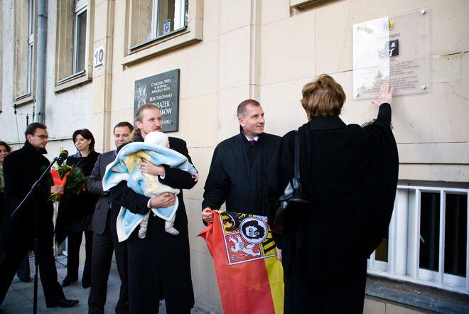 Odsłonięcie tablicy pamiątkowej Edmunda Kajdasza