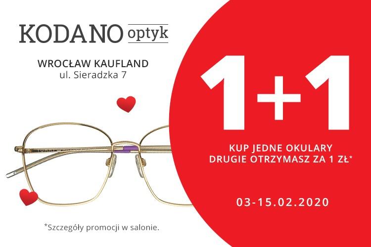 Walentynkowa promocja – drugie okulary za 1 zł!