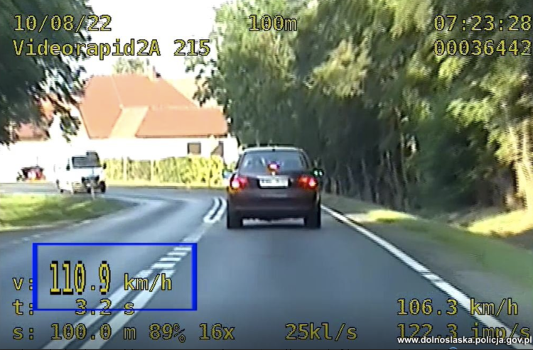 Grupa Speed w akcji. Zatrzymano kobietę jadącą 110 km/h w terenie zabudowanym [WIDEO]