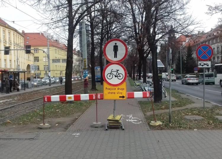 Remont drogi rowerowej. Rowerzyści z pretensjami do miasta o brak objazdu