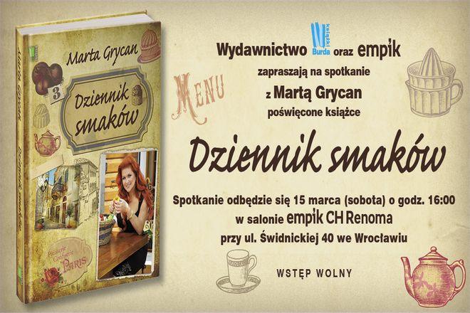 Wiesz co Marta Grycan przyjedzie promować w połowie marca do Wrocławia?