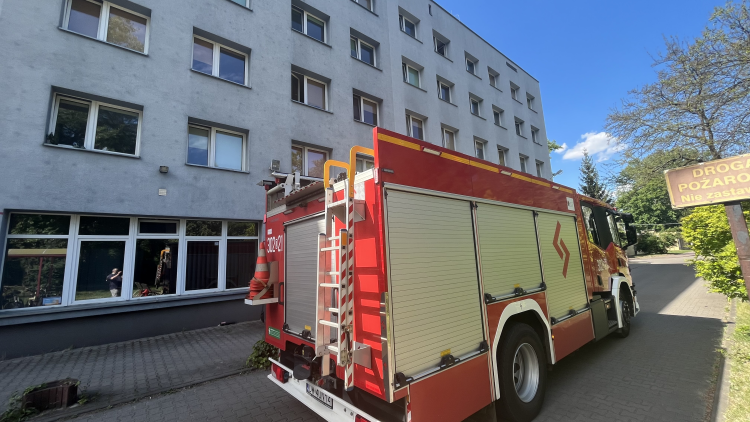 Alarm w akademiku. Myśleli, że to pożar, a student tylko brał prysznic