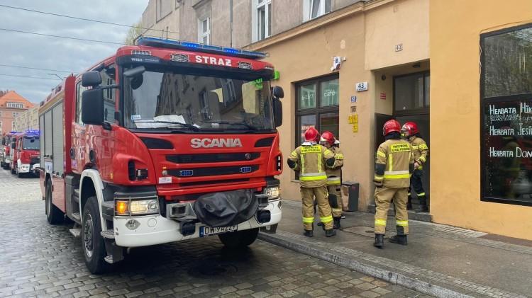 Akcja staży na Kotlarskiej. Ulica zablokowana