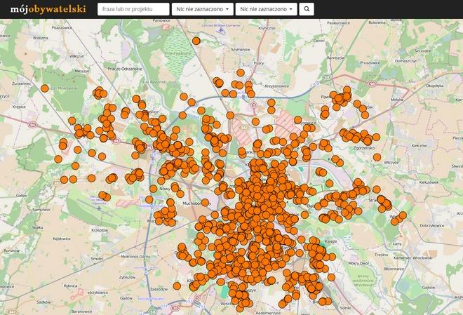 Stworzyli specjalny serwis, który ułatwia znalezienie projektów zgłoszonych do budżetu obywatelskiego