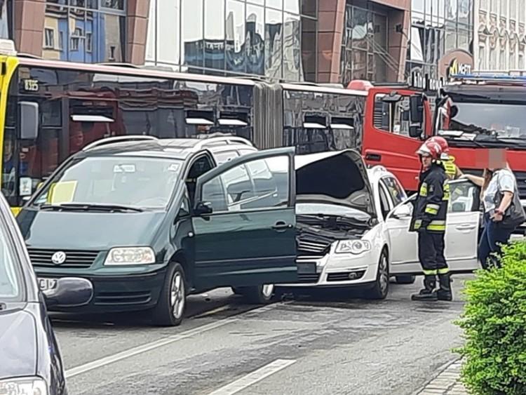 Wrocław: Utrudnienia po wypadku w centrum