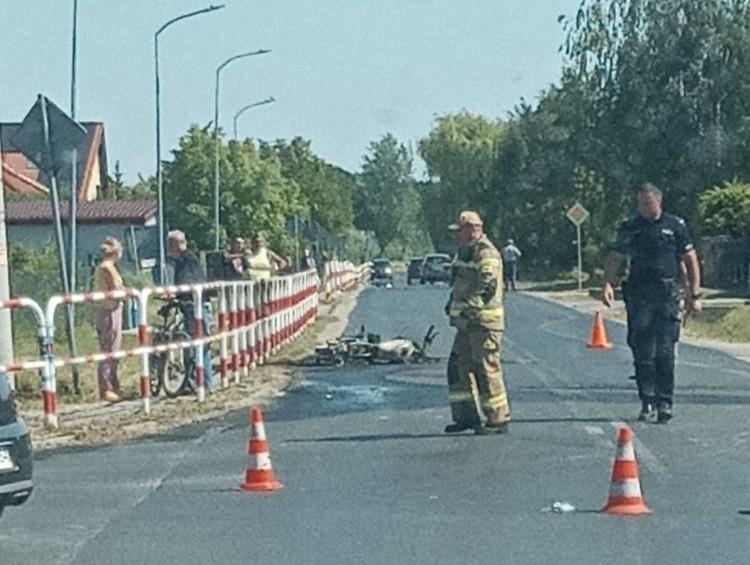 Śmiertelny wypadek. Motocyklista nie zatrzymał się mimo znaku 