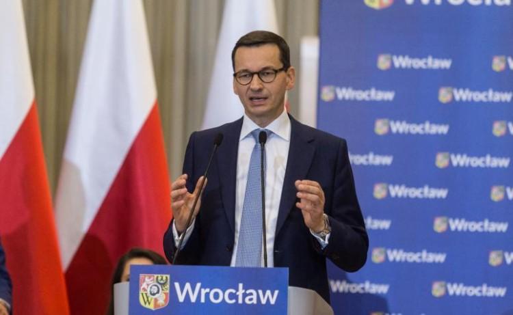 Premier Mateusz Morawiecki we Wrocławiu