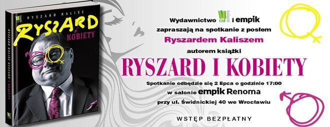 Ryszard Kalisz przyjeżdża do Wrocławia promować swoją książkę „Ryszard i kobiety”