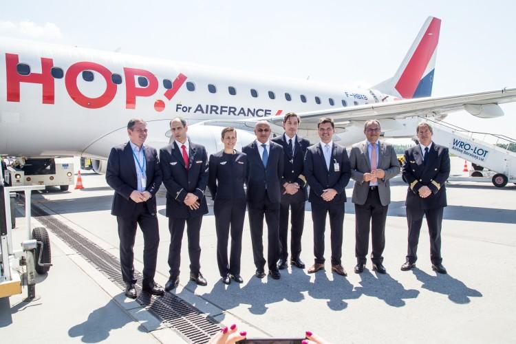 Pierwszy samolot Air France we Wrocławiu. Wreszcie polecimy na główne lotnisko Paryża [ZDJĘCIA]