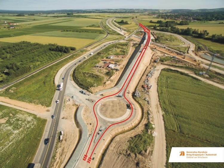 Kolejne fragmenty trasy S5 oddane do użytku. Zmiana organizacji ruchu pod Wrocławiem [MAPA]