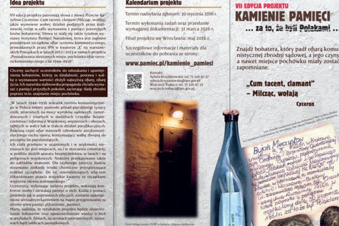 Inauguracja VII edycji projektu IPN Kamienie Pamięci