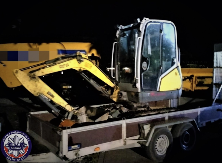Ukradł koparkę pod Wrocławiem. Grozi mu nawet 7 lat więzienia