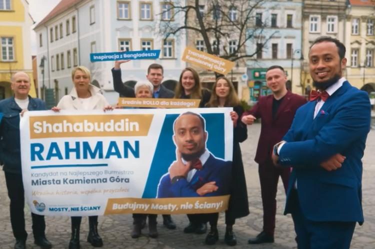 Shahabuddin Rahman chce być burmistrzem na Dolnym Śląsku. Obiecał wszystkim kebaby i robi furorę