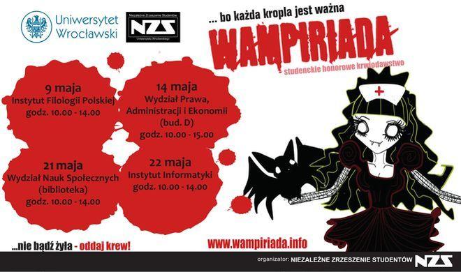Wampiry po raz kolejny opanują Uniwersytet Wrocławski!