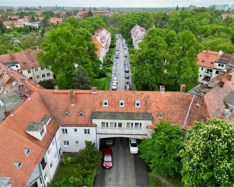 Wrocław z góry - osiedla z lotu ptaka: Sępolno. Jak tu zielono!