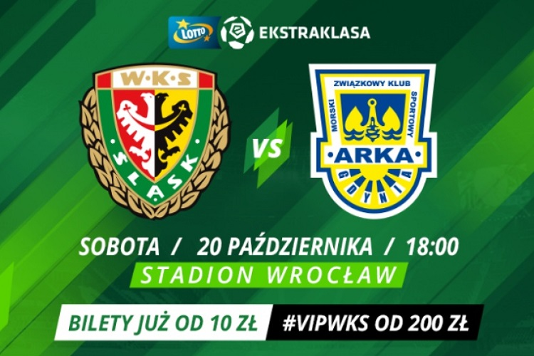 Trwa sprzedaż biletów na mecz Śląska Wrocław z Arką Gdynia