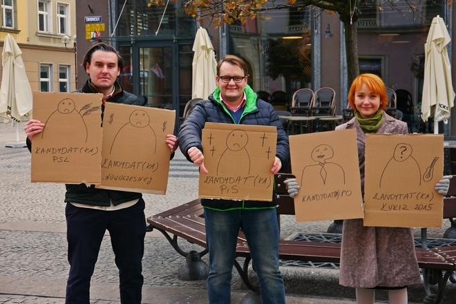Wrocławska lewica krytykuje prawicę za rozwieszanie plakatów gdzie popadnie [FOTO]