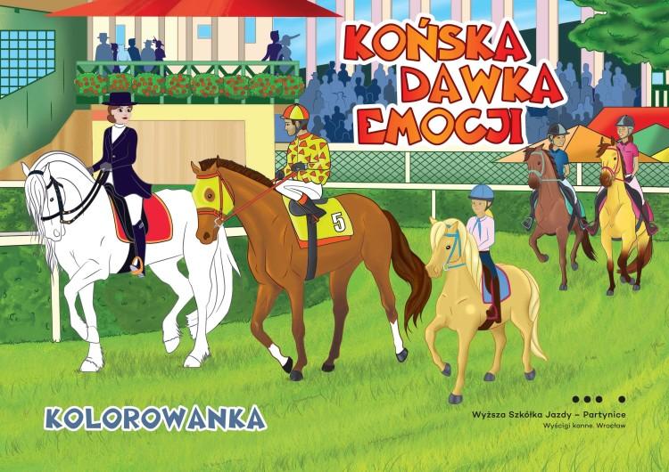 Końska dawka emocji. Partynice przygotowały darmową kolorowankę dla dzieci [POBIERZ]