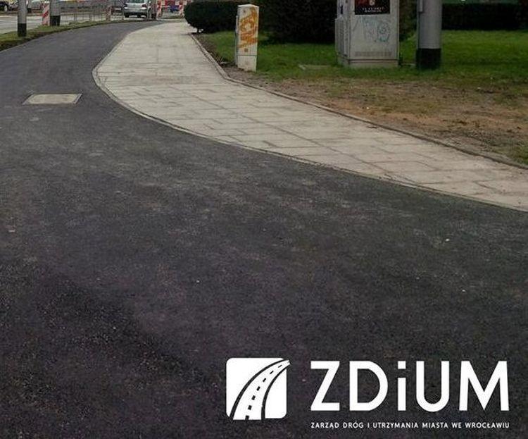 Przedłużają się prace na nowej trasie rowerowej na Drobnera i Łokietka