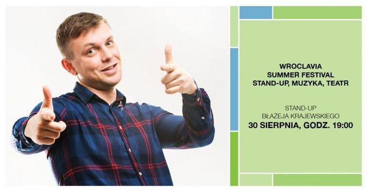 Stand-up Błażeja Krajewskiego podczas Wroclavia Summer Festivalu