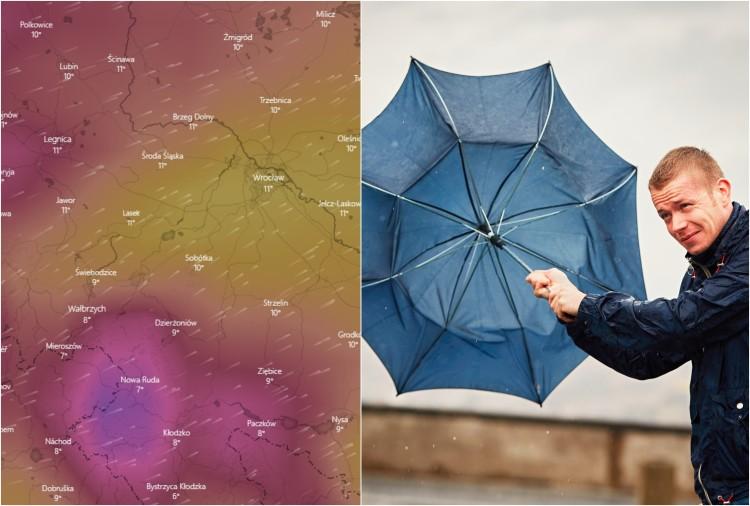 Silny wiatr we Wrocławiu: 