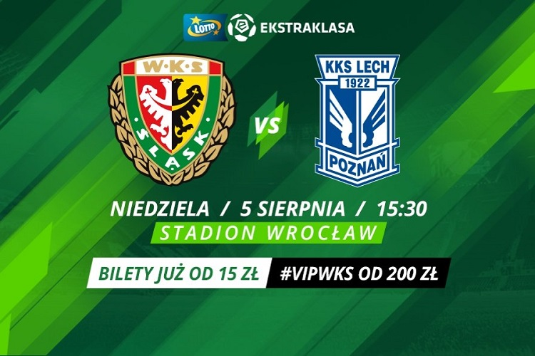 Trwa sprzedaż biletów na mecz Śląska Wrocław z Lechem Poznań
