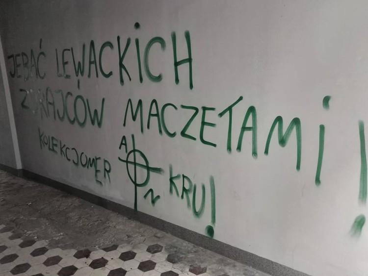 Kolejny nienawistny napis pojawił na wrocławskim Nadodrzu