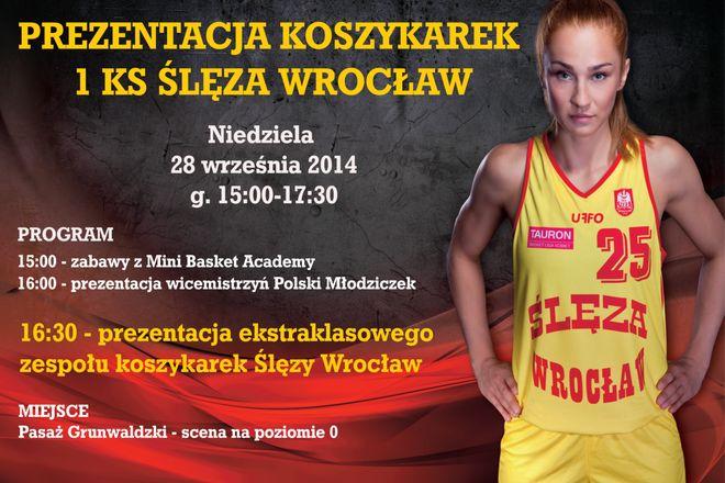 Koszykarki Ślęzy Wrocław zaprezentują się w niedzielę w Pasażu Grunwaldzkim