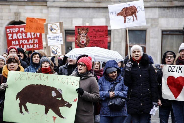 „Dziki ponad elity”. Pokojowa demonstracja pod Pręgierzem [ZDJĘCIA]