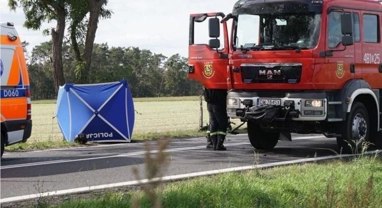 Śmiertelny wypadek na trasie Wrocław-Strzelin. Droga zablokowana