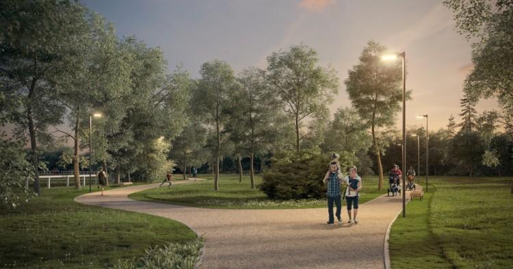 Miasto oświetli park linearny na Partynicach po 5 latach od jego otwarcia