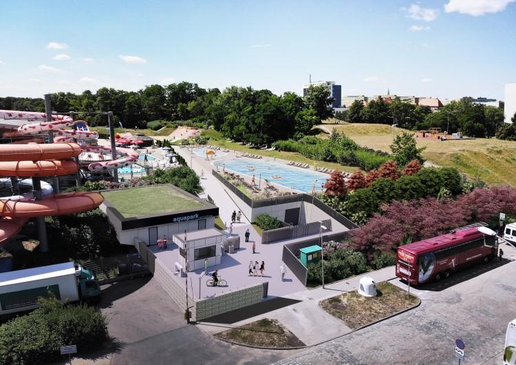 Wrocławski Aquapark się rozbudowuje! Będą dwa całkiem nowe baseny [WIZUALIZACJE]