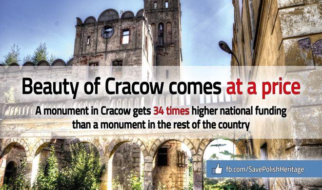 Piękno Krakowa ma swoją cenę. Wrocław też na tym traci