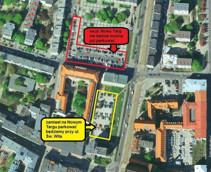 Zamykają parking na pl. Nowy Targ