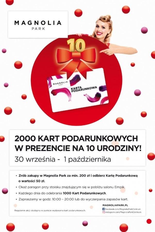 Dziesiąte urodziny Magnolii. Galeria rozda klientom 100 tys. zł [PROGRAM ATRAKCJI]