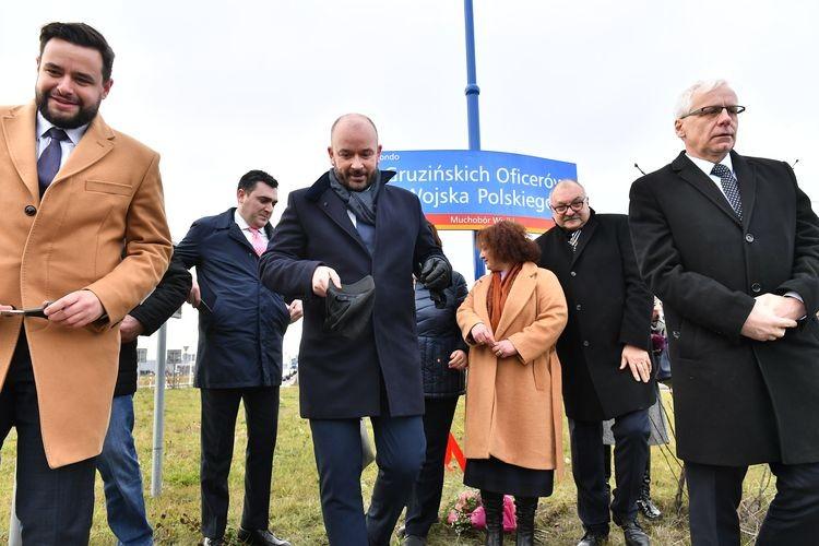 Otwarcie Ronda im. Gruzińskich Oficerów Wojska Polskiego [ZDJĘCIA]